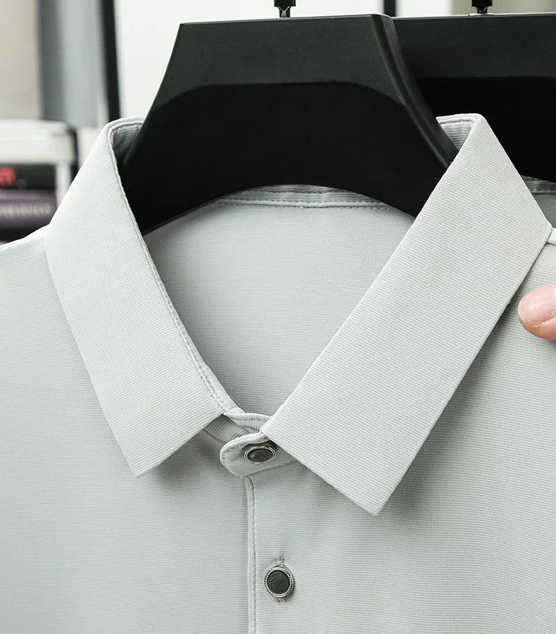 BROWON 2025 Summer Smart Casual Man Polo Shirts Short Sleeve Turn Down Collar Men Polo T Shirt Luxury Brand Clothes