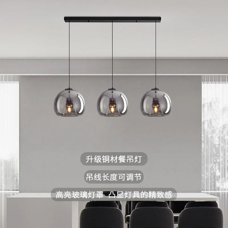 Nordic Restaurant Chandelier Lustre Pendant Lights Minimalist Coffee Shop Dining Kitchen Hanging Lamp Bar Bedroom Bedside Lamp