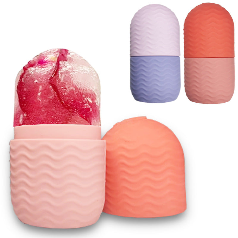Skin Care Beauty Silicone Ice Facial Roller Lifting Contouring Tools Ice Cube Trays Ice Globe Balls Face Massager Skin Care Tool