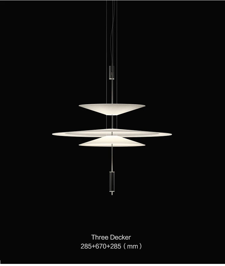 Postmodern LED Pendant Lamp Flying Saucer Indoor Decor Acrylic Chandelier Dining Table Bar Living Room Kitchen UFO Hanging Light