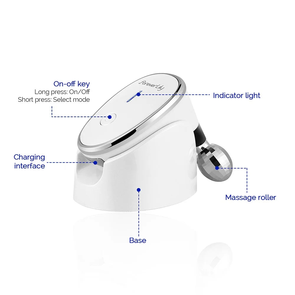 Foreverlily Face Body Roller Massager Facial Lifting Roller Chin Slimmer Double Chin Reducer Face V-line Massage Roller SkinCare