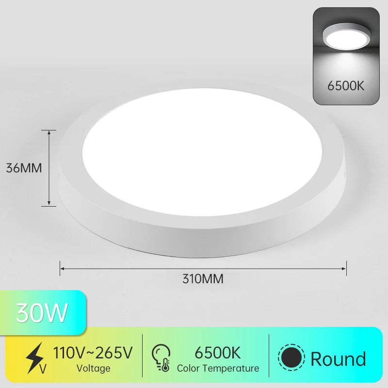 Modern Led Panel Ceiling Lights 110-265V Led Ceiling Lamp for Living Room Bedroom Kitchen LED Lighting Home Decor Led Panel Lamp