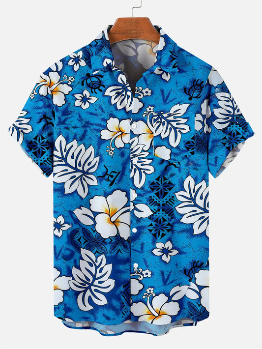 Mens Shirts Short Sleeve Tropical Plants Button Down Shirts Summer Beach Shirts Camping Shirts Short Sleeve Mens Formal Shirts