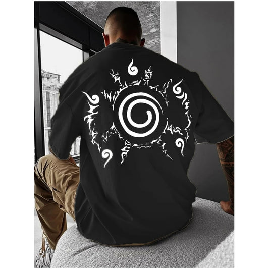 Anime 3D Patterns Print Tees Summer Simple Casual Street Short Sleeve Clothing Male Fashion Oversize O-Neck Tops New Men's T-Shi