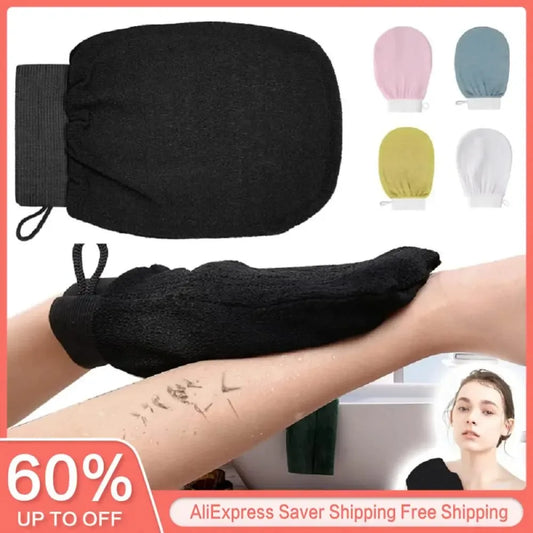 1pc Deep Exfoliating Mitt - 100% Viscose Fiber Scrub Glove for Cleaning Skin and Sloughing Off Dead Skin and Dirt