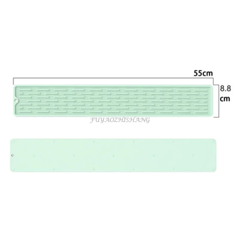 Kitchen Silicone Faucet Mat Drip Protection Pads Faucet Water Catcher Mat Sink Drain Pad Waterproof Non-slip Bathroom Gadget