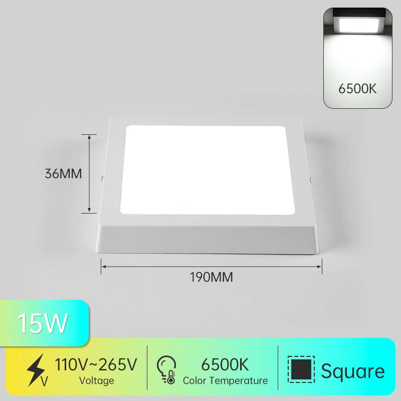 Modern Led Panel Ceiling Lights 110-265V Led Ceiling Lamp for Living Room Bedroom Kitchen LED Lighting Home Decor Led Panel Lamp
