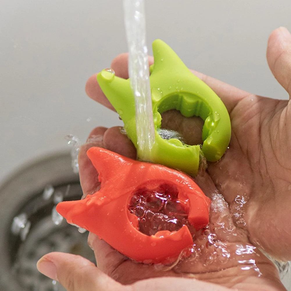 Spoon Holder Clip Anti Scalding and Overflow with Non Perforated Fork Spatula Rack Silicone Cooking Pot Clip Kitchen Accessories