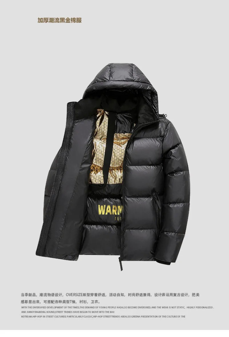 2025 Winter new style men high quality hooded Warm Jacket Casual thicken Parka Male Men's Winter Jackets Warm coat Male