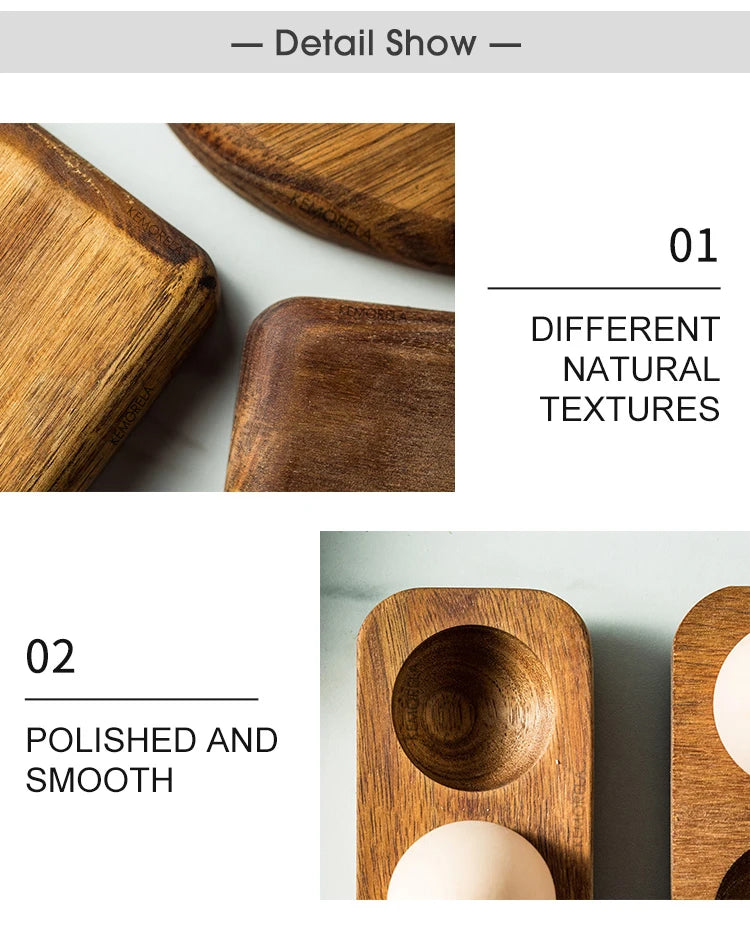 Wooden Egg Storage Box Eggs Tray Home Storage Rack Multi-Compartment Eggs Holder Kitchen Cooking Refrigerator Keep Fresh Tools
