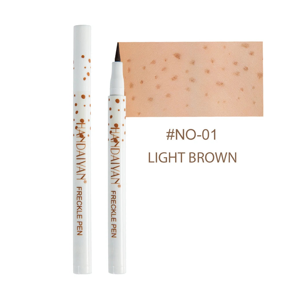 HANDAIYAN Natural Fake Freckle Pen Quick-Drying Waterproof Spot Pencil Makeup Tool for Facial Lifelike Fake Freckles Cosmetics