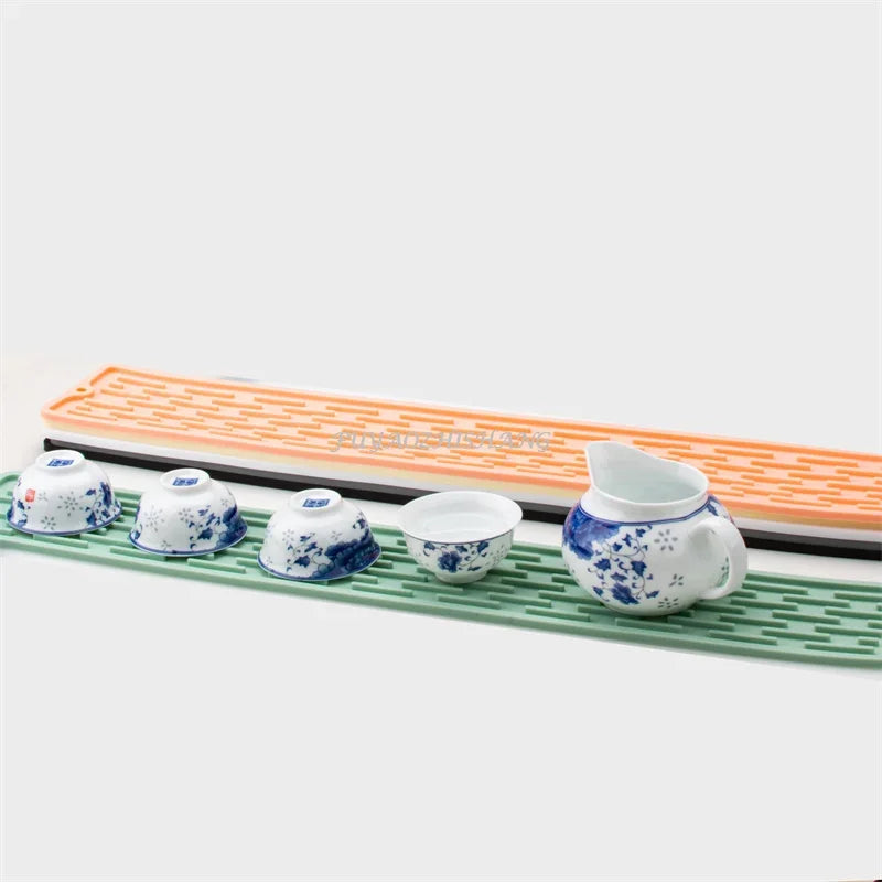 Kitchen Silicone Faucet Mat Drip Protection Pads Faucet Water Catcher Mat Sink Drain Pad Waterproof Non-slip Bathroom Gadget