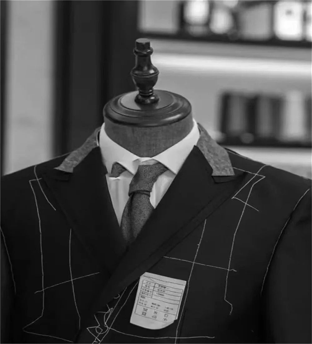 Men Black Formal Suit Jackets Business Uniform Work Blazer Shawl Lapel Tops Regular Slim Fit Wedding Suit For Men Only Jacket
