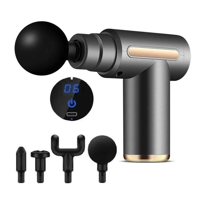 Massage Gun Fascia Deep Muscle Relax Body Neck Massager 99 Level Electric Fitness Equipment Noise Reduction Male Female
