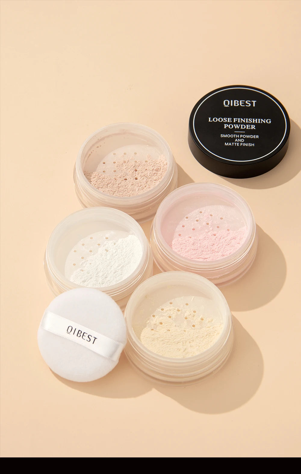 Face Loose Powder Translucent Matte Pink White Setting Powder Oil-Control Cosmetics Long-Lasting Waterproof Facial Makeup Powder