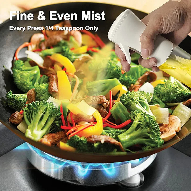 Olive Oil Sprayer Bottle Baking Barbecue Mist Sprayer Kitchen Cooking Vinegar Oil Dispenser for Air Fryer BBQ Picnic Tools
