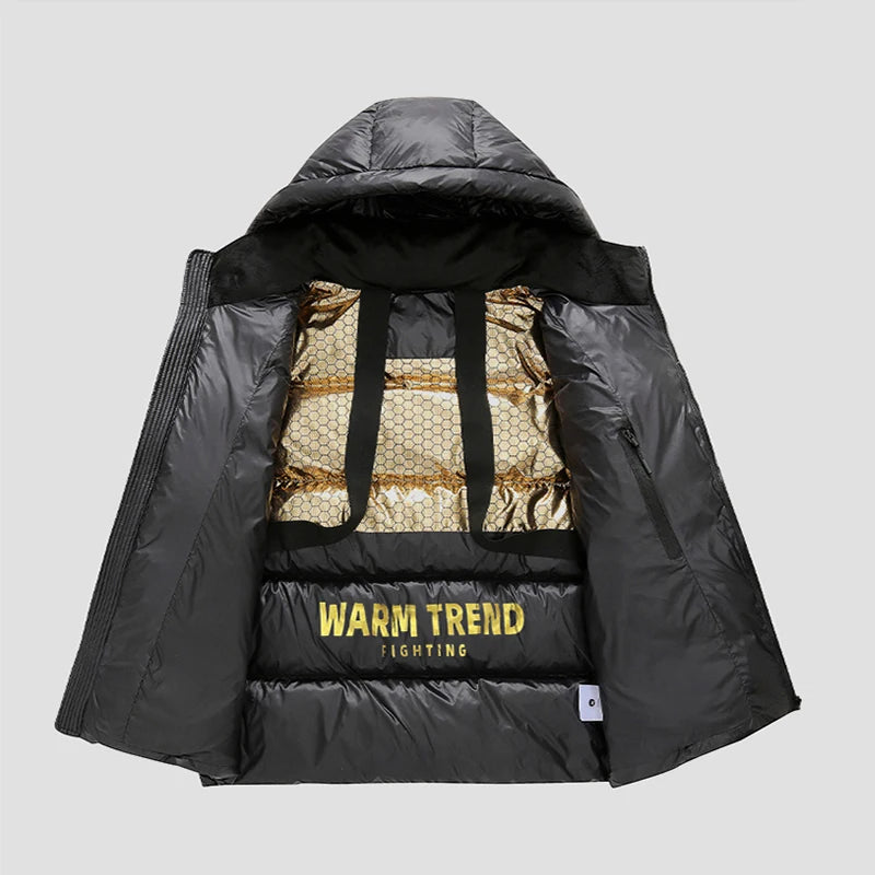 2025 Winter new style men high quality hooded Warm Jacket Casual thicken Parka Male Men's Winter Jackets Warm coat Male