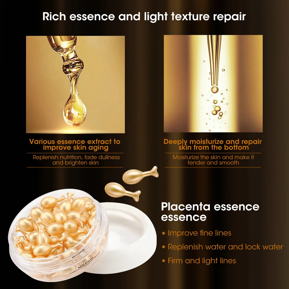 30/150Pcs Hyaluronic Acid Capsules Serum Hydrating Repair Moisturizing Essence Liquid Facial Deeply Nourishes Firming Skin Care