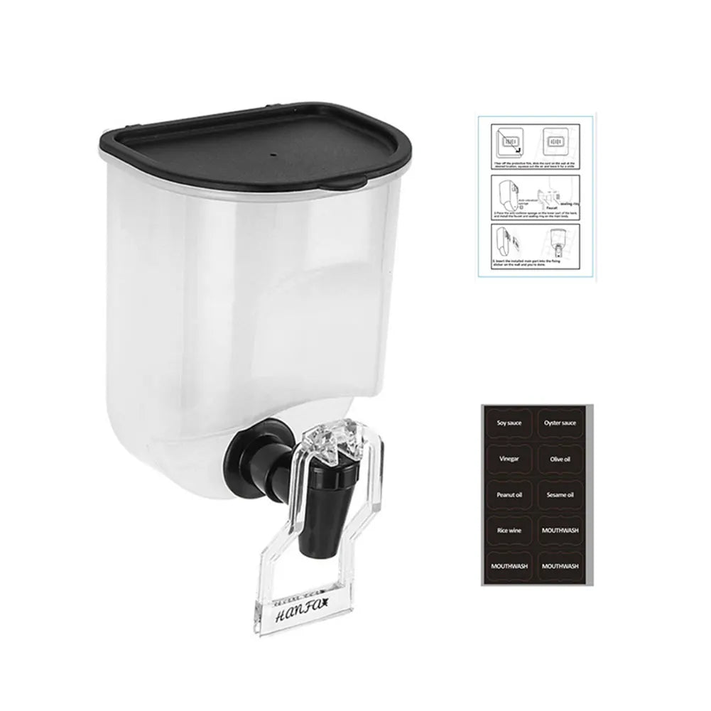 5-1pcs 550ml Mouthwash Dispenser for Bathroom Reusable Wall Mounted Liquid Toothpaste Breath Freshener Container for Kitchen Kid