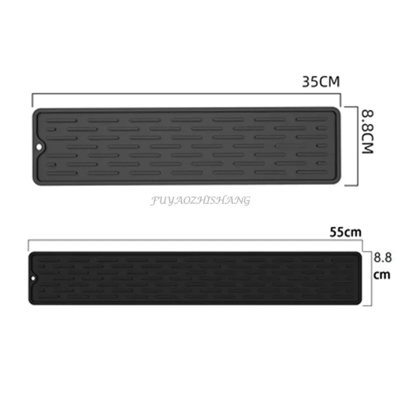 Kitchen Silicone Faucet Mat Drip Protection Pads Faucet Water Catcher Mat Sink Drain Pad Waterproof Non-slip Bathroom Gadget