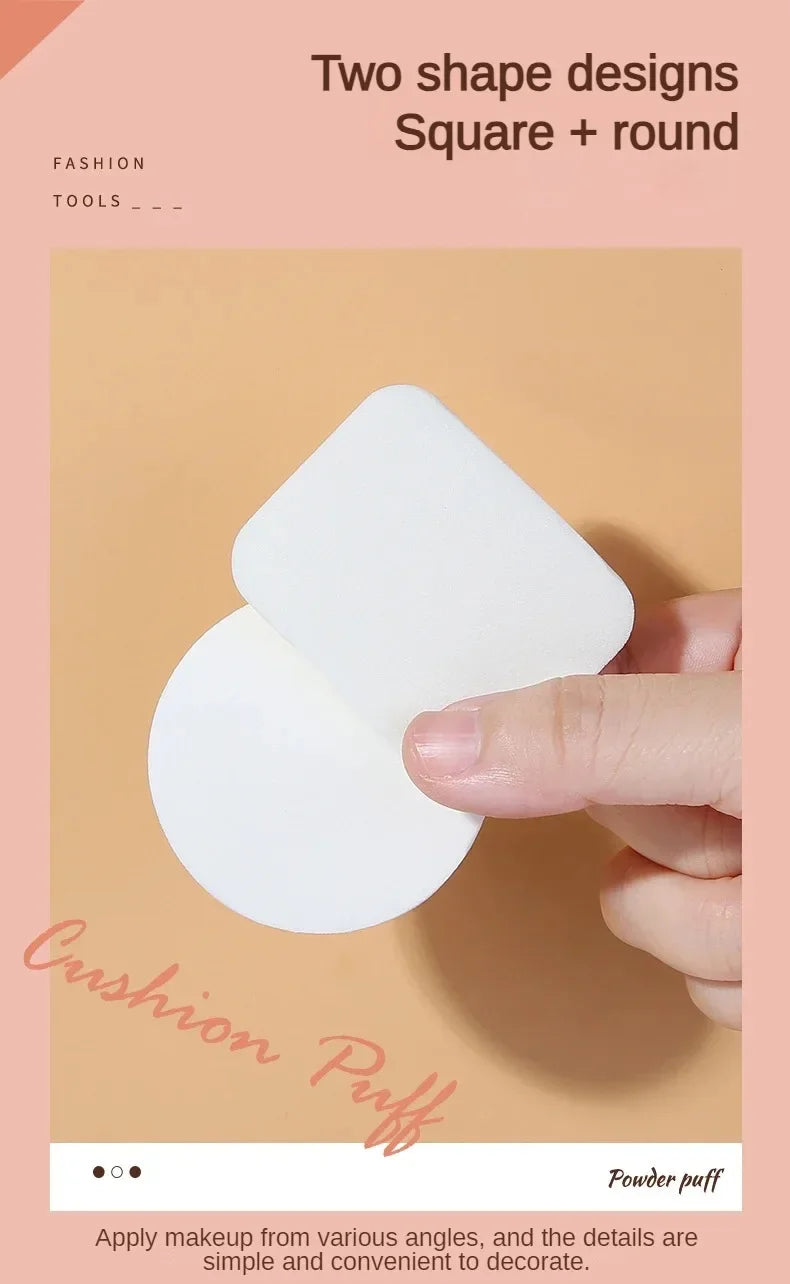20pcs Cosmetic Puff Makeup Super Soft Puff Wet Dry Dual Use BB CC Cream Contour Facial Makeup Sponge Portable Trave Beauty Tool