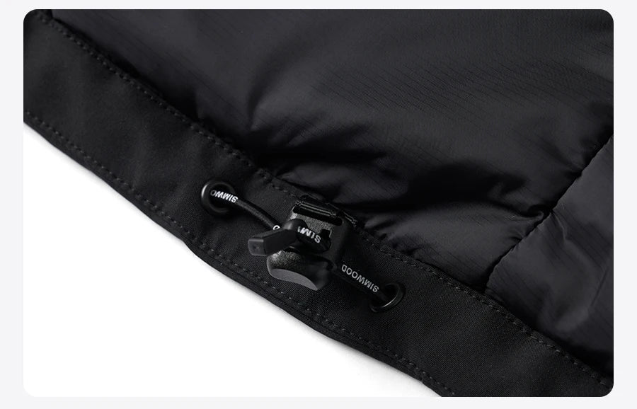 SIMWOOD 2024 Winter New Regular Fit Water-Resistant, Windproof Shell Men’s Winter Jacket with Hood Outdoor Coats