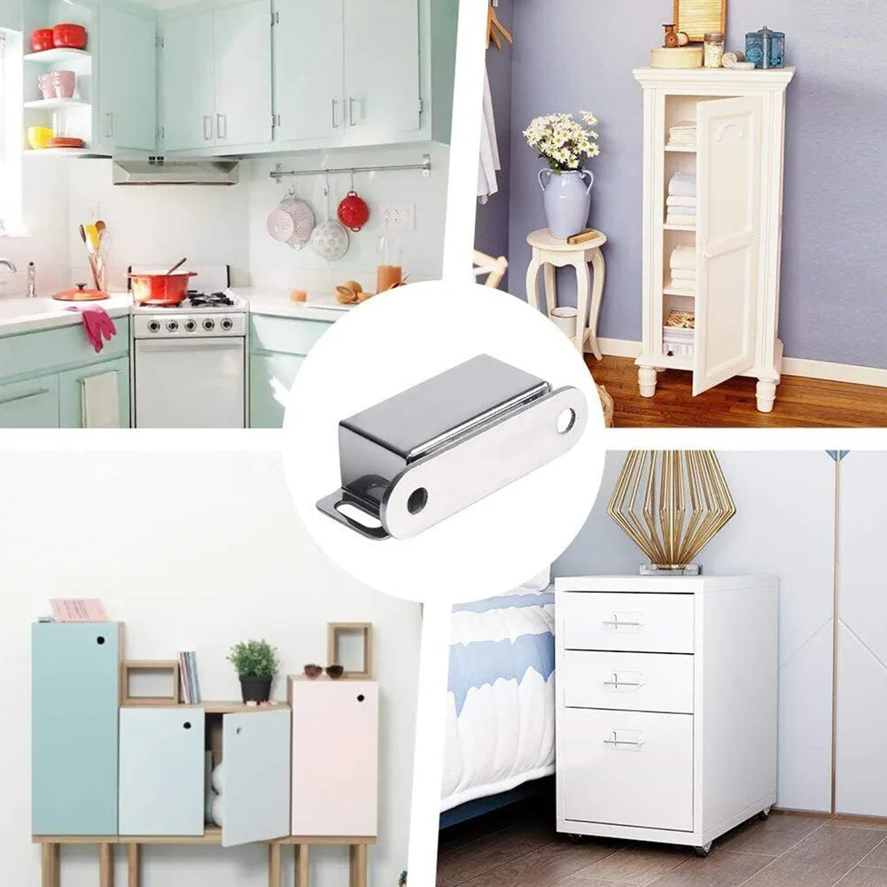 Magnetic Catch Latch Door Lock Heavy Duty Cabinet Magnet Kitchen Latch Catch With Screws Furniture Hardware