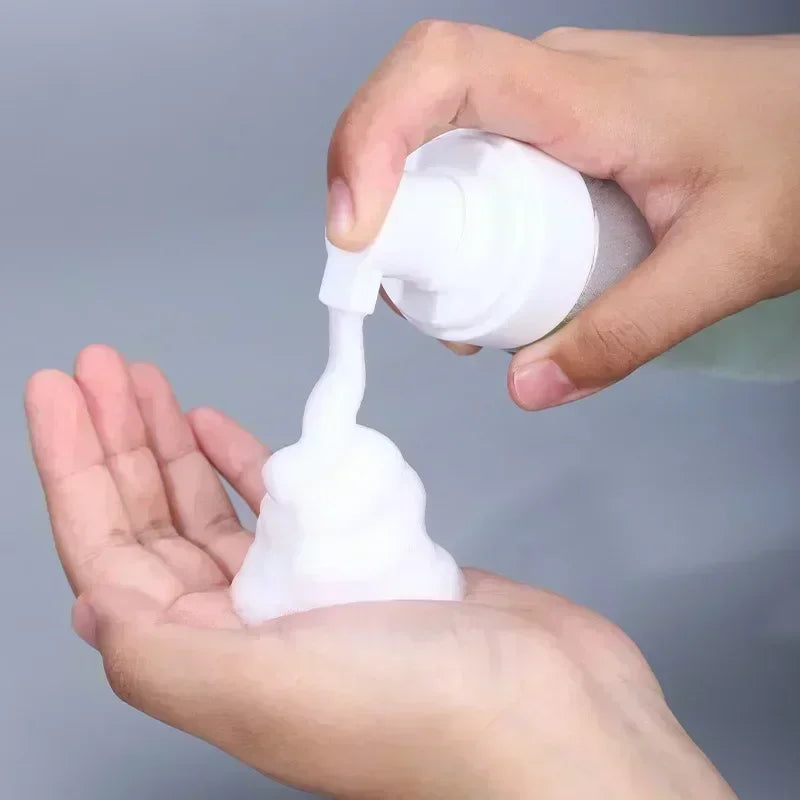 50-200ml Portable  Foaming Soap Dispensers Bottle Empty Plastic Mousse Facial Cleanser Pump Bottle Refillable Lotion Shampoo
