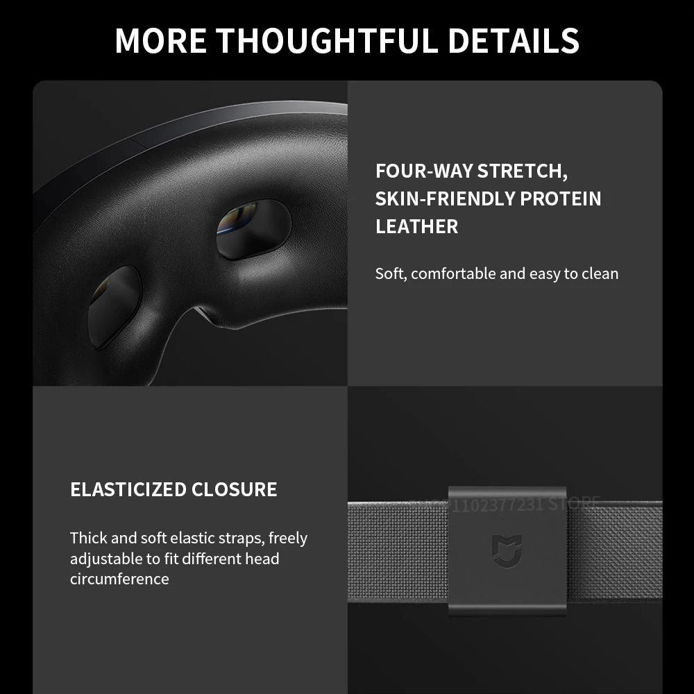 New Xiaomi Mijia Smart Eye Massager Hot Compress Zone Massage Relieve Fatigue Eye Care Instrument Work With Mi Home App