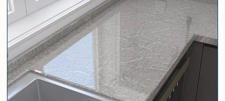 40cm Marble Kitchen Oil-Proof Film Stove Waterproof Moisture-Proof Self-Adhesive Wallpaper Countertop  Renovation Tile Stickers