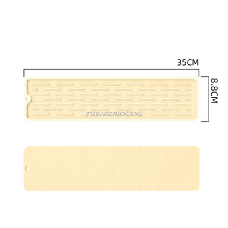 Kitchen Silicone Faucet Mat Drip Protection Pads Faucet Water Catcher Mat Sink Drain Pad Waterproof Non-slip Bathroom Gadget