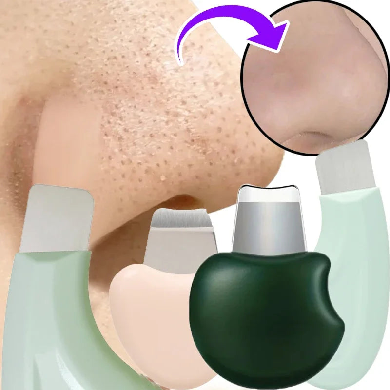Mini Skin Scrubber Face Spatula Portable Facial Skin Exfoliator Scraper Blackhead Remover Pore Shovel Facial Deep Cleansing Tool