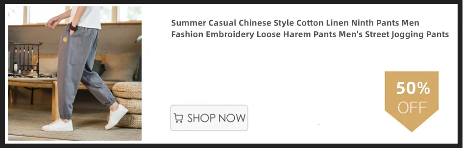 Four Seasons Men Disc Buckle Striped Harem Pants Breathable Cotton Linen Pencil Pants Buckle Casual Bloomers Fashion Trousers