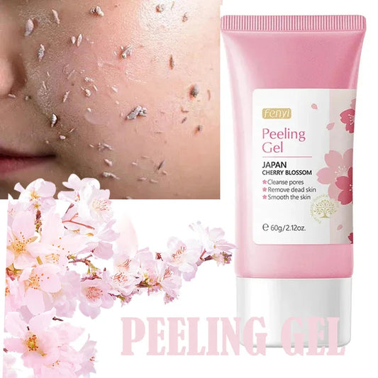 60g Face Exfoliating Gel - Whitening Moisturizer Repair Facial Scrub Cleanser Acne & Blackhead Treatment Remove Skin Care Cream
