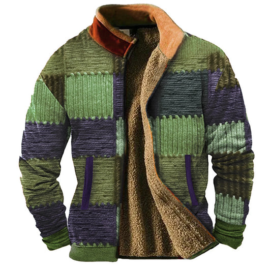 Winter Men's Clothing Men's Jacket Men's Long Sleeved Fur Inner Lining Warm Men's Clothing Windproof And Cold Proof 2024