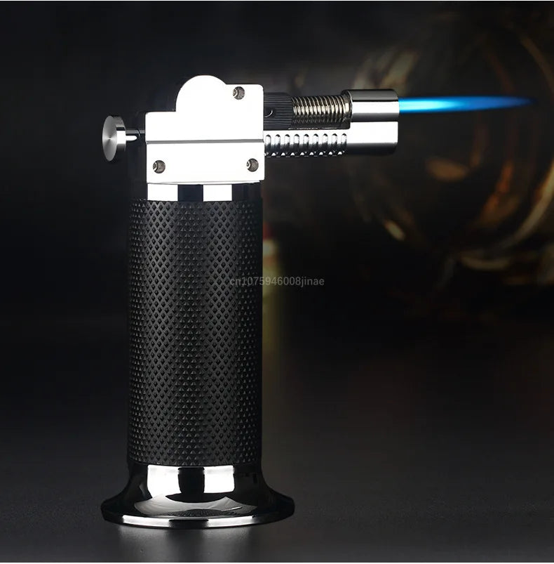 Gas Lighter Windproof BBQ Kitchen Cooking High Capacity Torch Turbine Lighter Spray Gun Jewelry Metal Welding Men's Gifts
