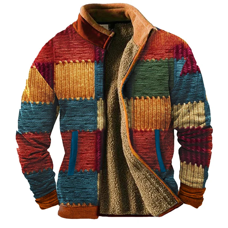 Winter Men's Clothing Men's Jacket Men's Long Sleeved Fur Inner Lining Warm Men's Clothing Windproof And Cold Proof 2024