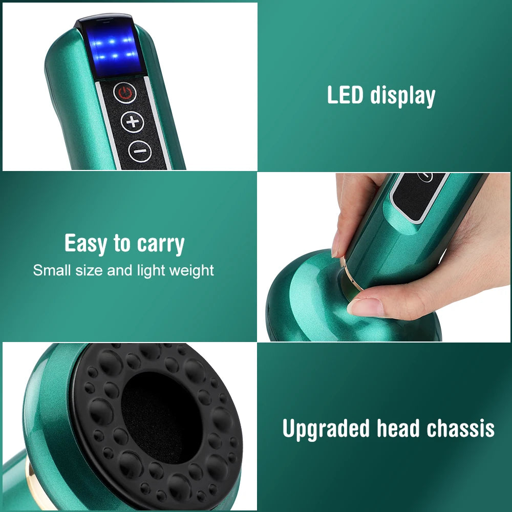 Electric Suction Medical Cupping Therapy Set Beauty Massager Glass Jars Anti Cellulite Cupping Vacuum Slimming Guasha Massage