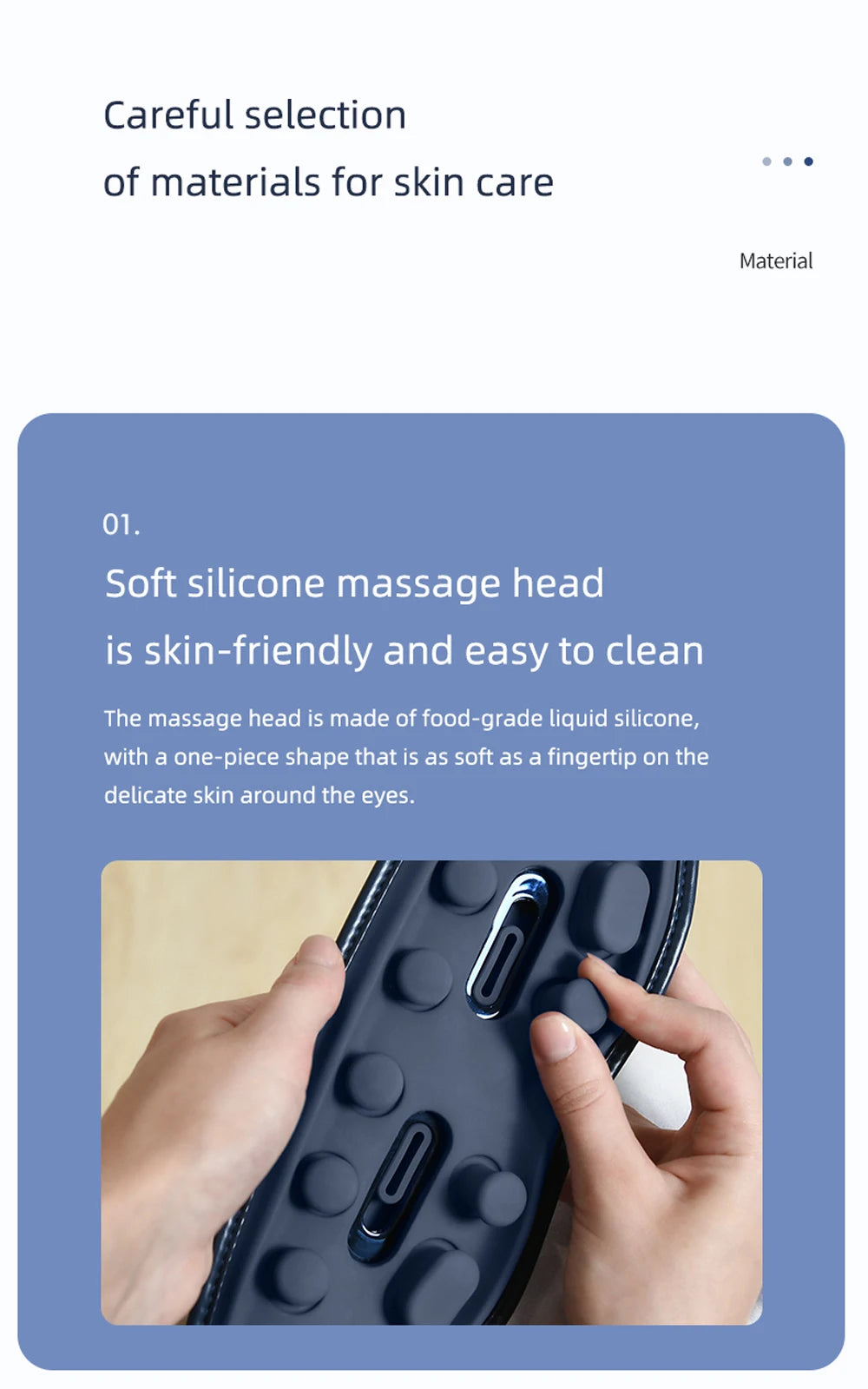 Smart Eye Massager Rechargeable Heated Eye Massage Instrument Massage Eyes Device Vibratable Reduce Eye Strain Improve Sleep