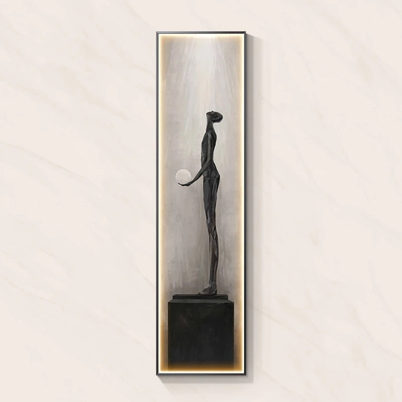 Modern Abstract Art Interior Painting Led Wall Hanging Lamp For Living Room Kitchen Porch Aisle Dining Room Room Home Decoration