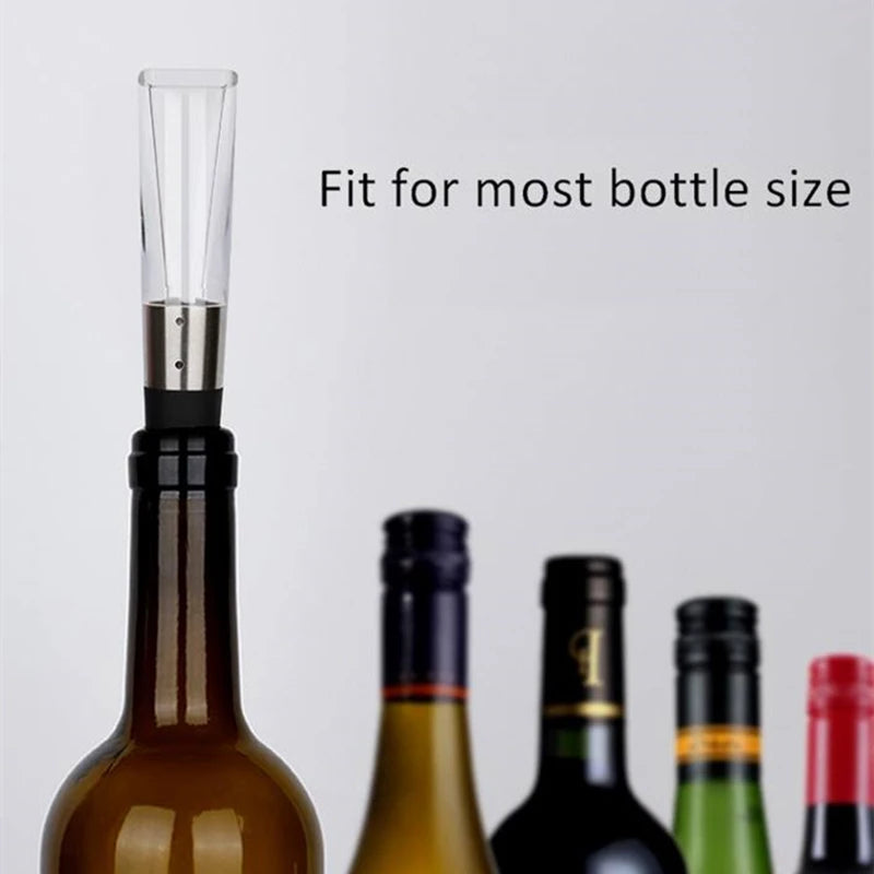Mini Wine Aerator Pourer Bar Accessories 2 in 1 Quick Aerating Pouring Tool Pump Portable Red Wine Decanter Kitchen Gadgets