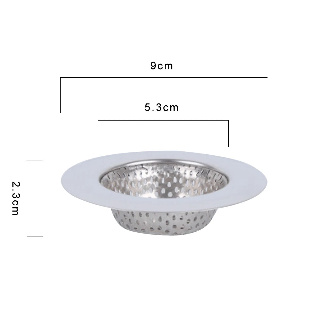 Hair Catcher Stopper Stainless Steel Bathtub Shower Drain Hole Filter Trap Metal Wire Sink Strainer Kitchen Bathroom Accessories