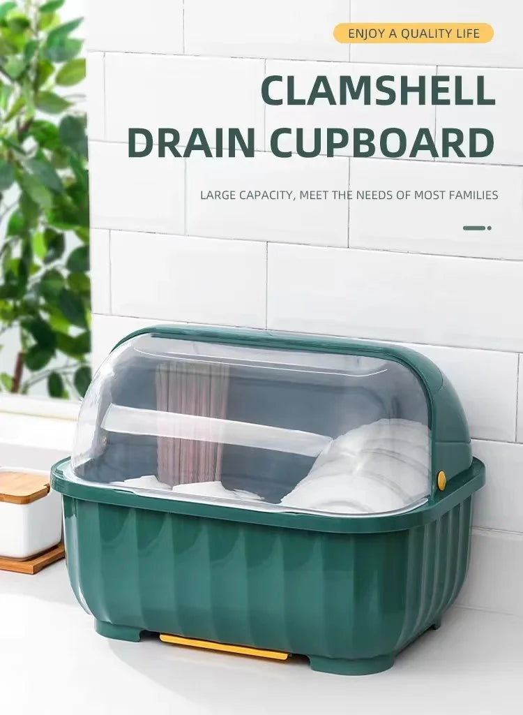 Kitchen Dish Drainer Rack With Removable Drip Tray Utensil Drying Holder Washing Up Drainer Rack Plate Organiser for Kitchen