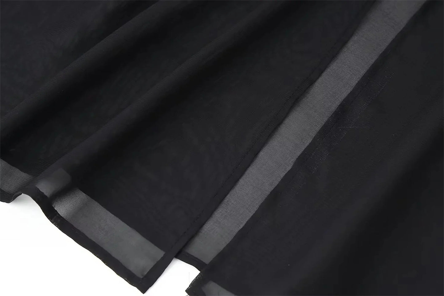 Fashion Strapless Dress With Ribbon Female Elegant Sleeveless Patchwork Mesh Beach Vacation Long Dress 2025 Summer New Dress