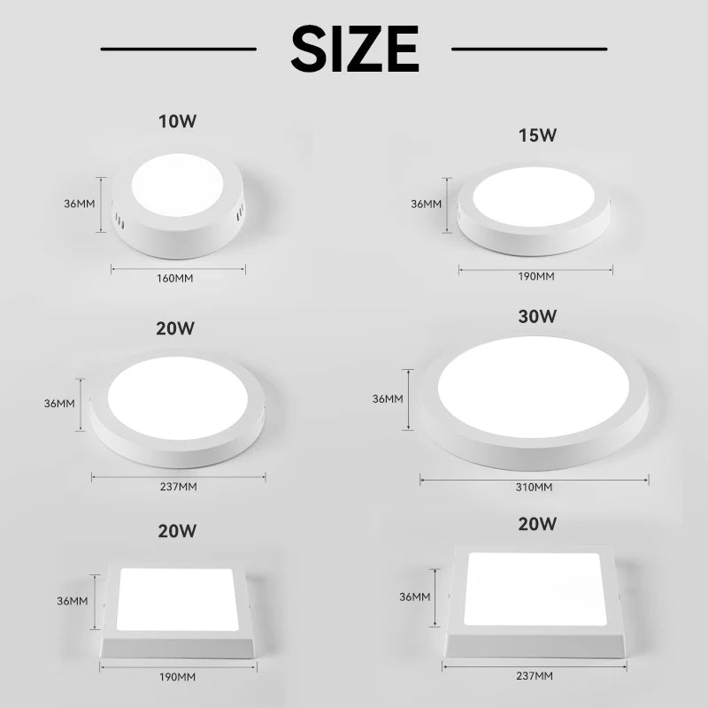 Modern Led Panel Ceiling Lights 110-265V Led Ceiling Lamp for Living Room Bedroom Kitchen LED Lighting Home Decor Led Panel Lamp