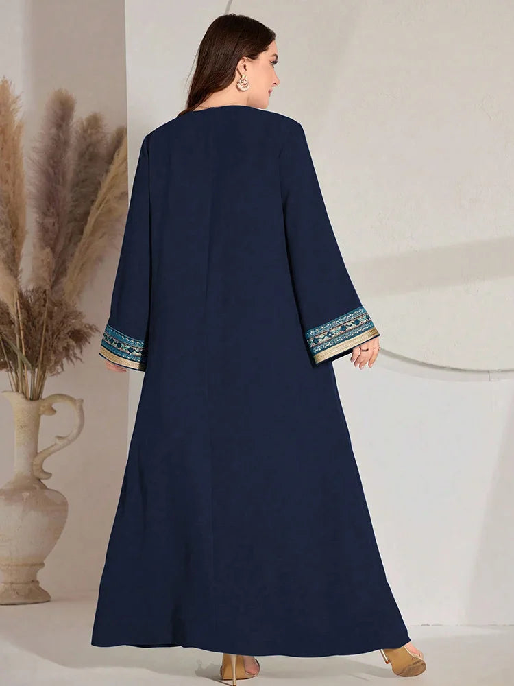 TOLEEN Luxury Elegant V-Neck Mesh Party Evening Maxi Dresses 2024 New Summer Women Plus Size Printed Lantern Sleeves Long Dress