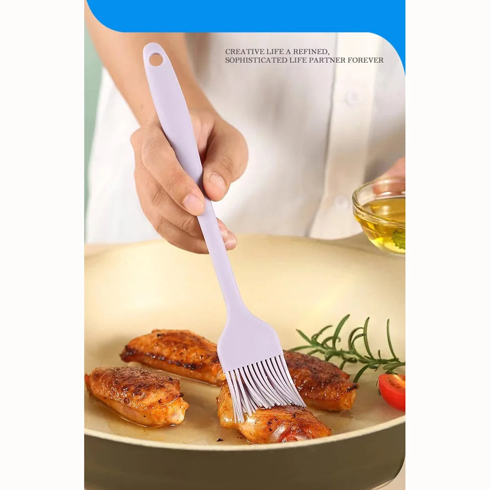 Silicone Barbecue Oil Brush Heat-resistant Pastry Brush Upgrade Oil Brush Kitchen Cooking and Baking Tools