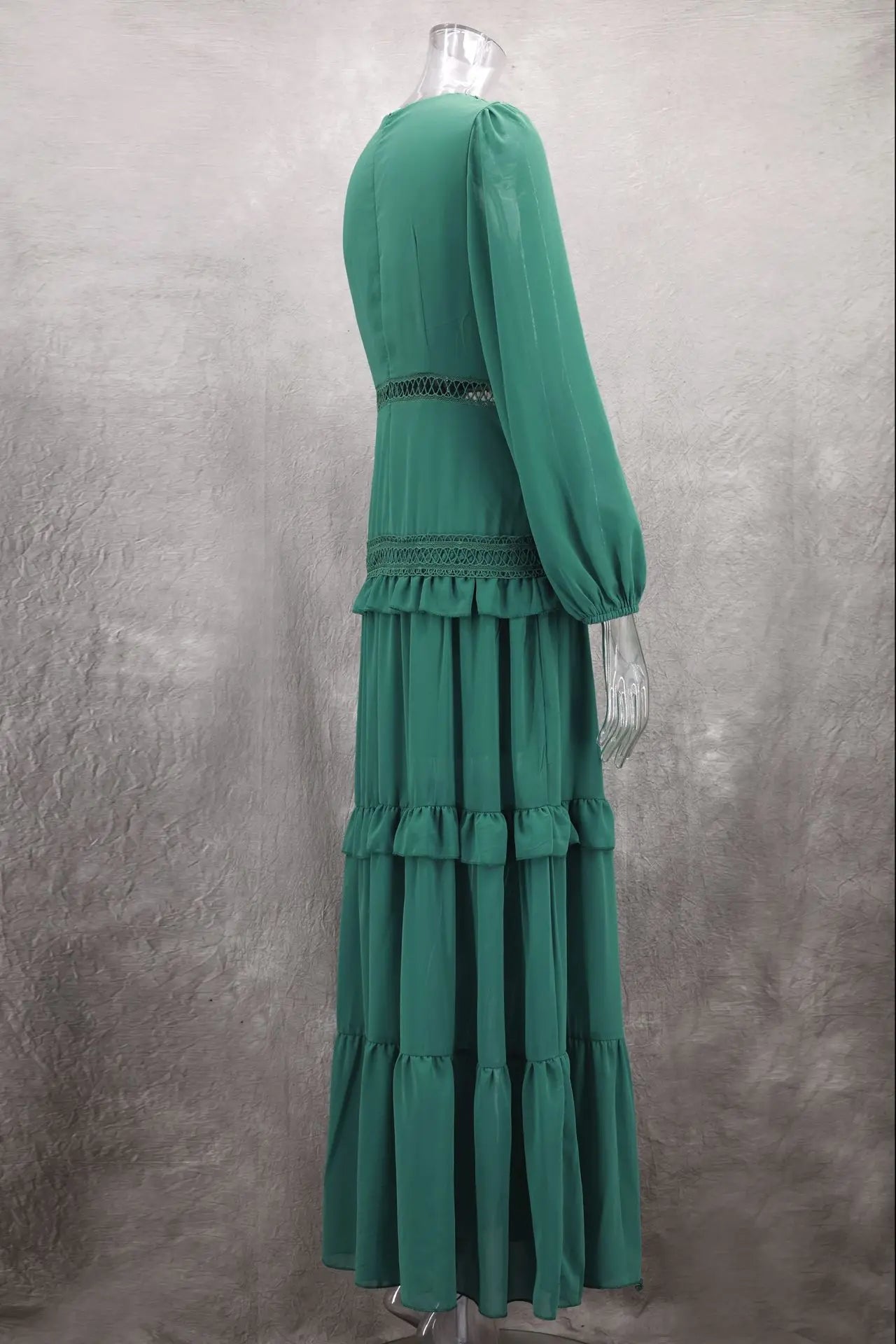 Women’s Long Dress Long Sleeve V-neck Maxi Dresses 2024 Autumn and Winter New in Dresses Party Evening Dresses for Women