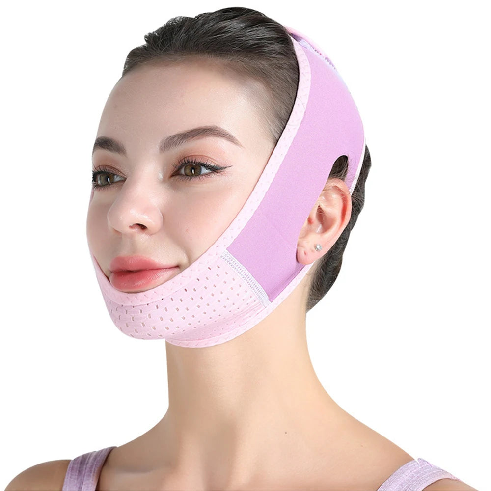 Double Chin Remover Facial Lifting Slimming Bandage V Line Shaped Cheek Face Lift Up Belt Strap Jaw Face Tightening Massagers