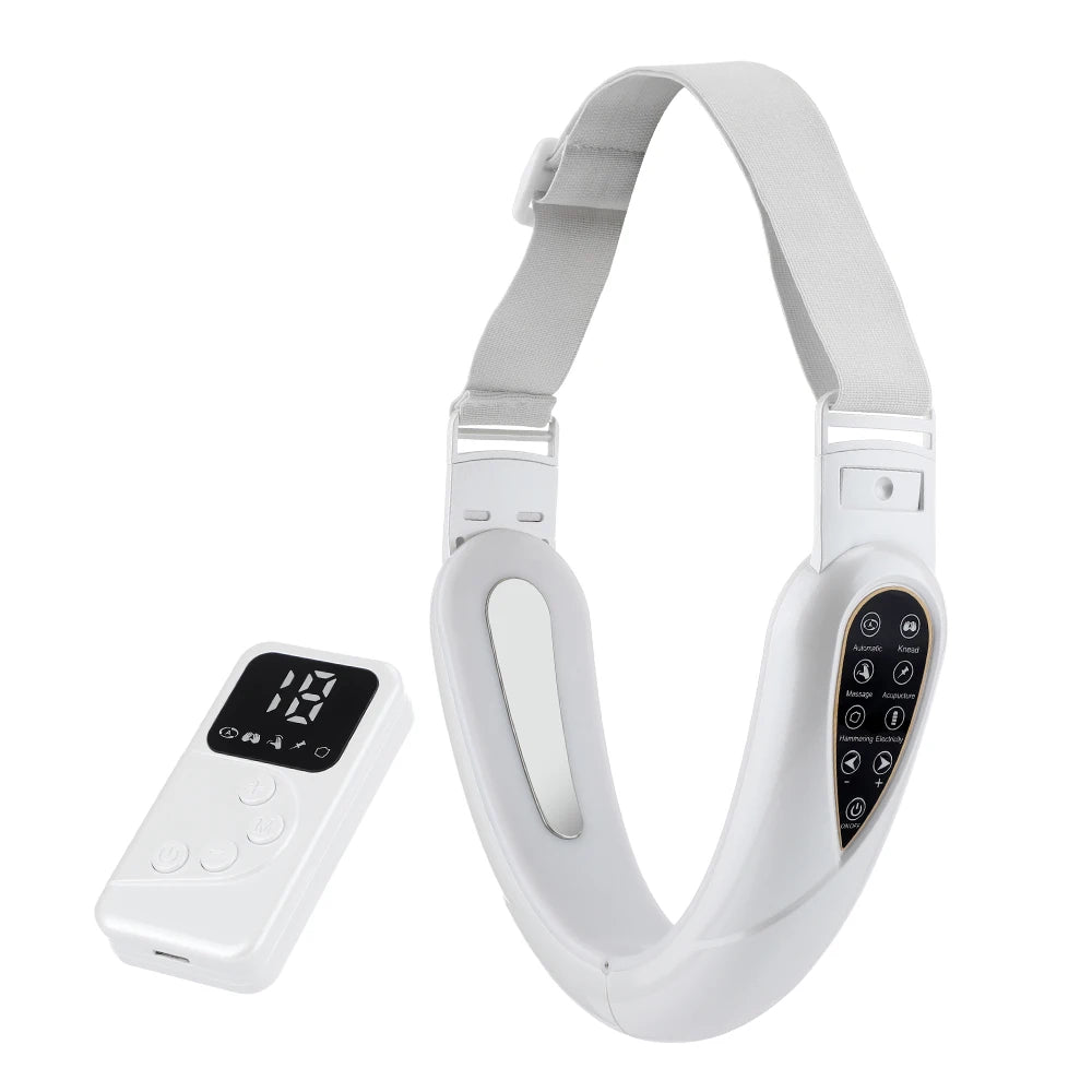 V Face Facial Machine Electric V-Line Up Lift Belt Face Massage LED Face Skin Lifting Firming Beauty Device Double Chin Reducer
